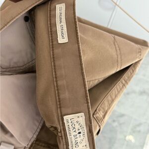 Lucky Brand Tan Chinos Casual Cotton Blend